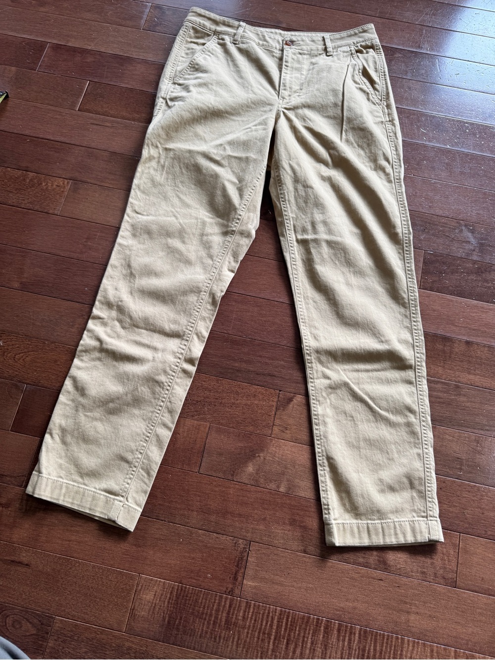 L.L. Bean Womens 8 Regular Classic Fit Pants Tan 2% Spandex